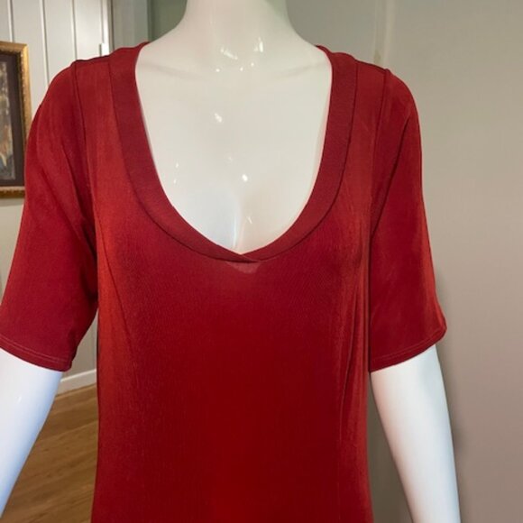 Coldwater Creek Fall Rust Color Dress - Picture 1 of 5
